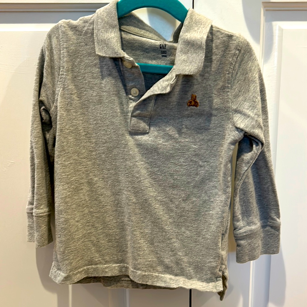 Gap Grey Button Down, 4t